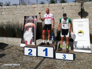 Sierż. sztab. Tomasz Kołogryw na podium