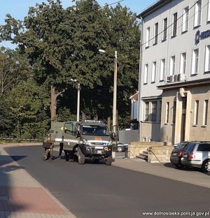 Patrol saperski który zajmował się niewybuchem