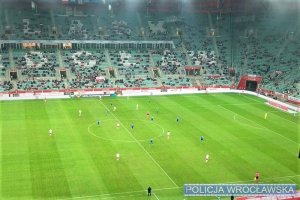 Widok murawy Stadionu Miejskiego we Wrocławiu