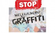 Napis: Stop Nielegalnemu Graffiti