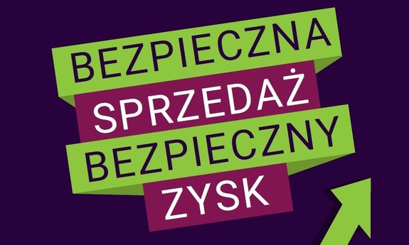 napis bezpieczna sprzedaż bezpieczny zysk