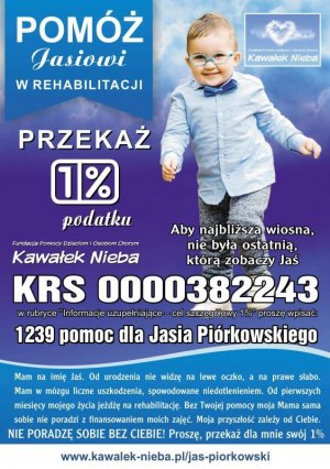 Broszura informacyjna o przekazaniu 1% podatku na Jasia&quot;&gt;