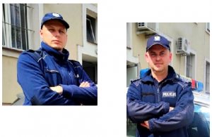 dwaj policjanci