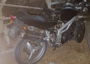 Odzyskany przez policjantów motocykl