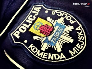 Naszywka komendy miejskiej Policji w Zabrzu