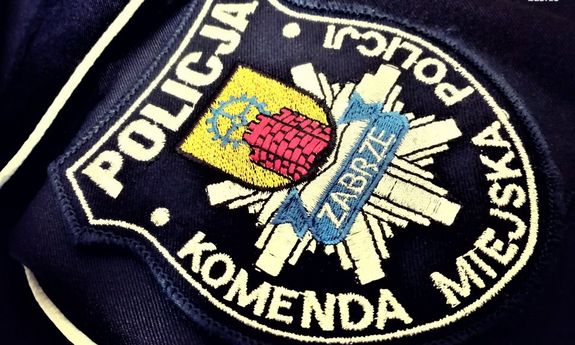 Naszywka komendy miejskiej Policji w Zabrzu