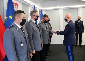 Spotkanie Komendantów gównych Policji z laureatami konkursu Policjant, który mi pomóg