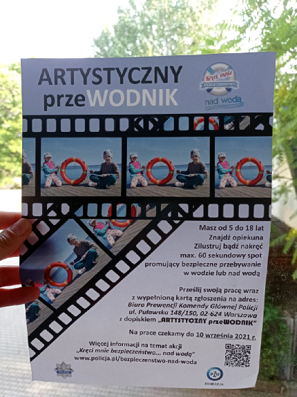 Plakat akcji Kręci mnie bezpieczeństwo nad wodą.
