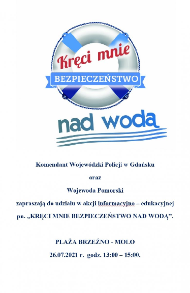 Logo akcji Kręci mnie bezpieczeństwo nad wodą.