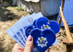 ulotki i odblaski policyjne