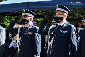 Komendant Główny Policji i Komendant Wojewódzki Policji w Katowicach.