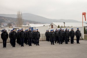 spotkanie Zastępcy KGP oraz Szefa Misji EULEX z policjantami w Kosowie