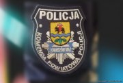 naszywka na rękaw  napis Komenda Powiatowa Policji w Tomaszowie Mazowieckim