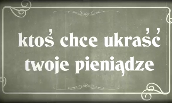 plansza z napisem ktoś chce ukraść twoje pieniądze