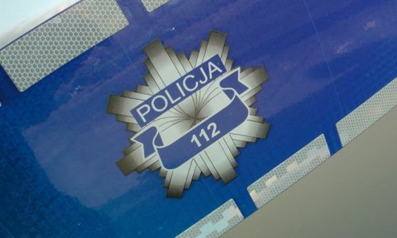 gwiazda policyjna na radiowozie