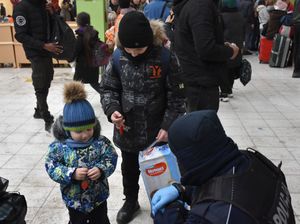 Policjant w obecności dzieci