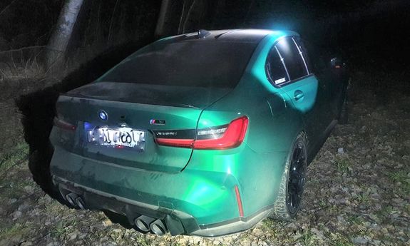 przywłaszczone auto - widok z tyłu
