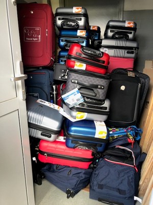 walizki dla uchodźców w OW Dafne Zakopane przygotowane do przekazania