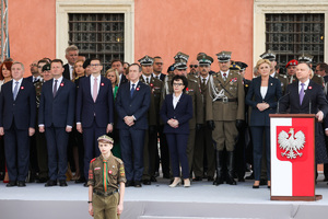 uroczystości państwowe na Pl. Zamkowym w Warszawie z okazji 231. rocznicy uchwalenia Konstytucji 3 maja