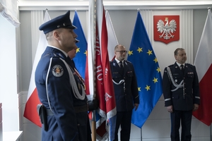 policjanci, uczestnicy uroczystości