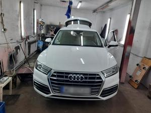 Zabezpieczony samochód marki Audi