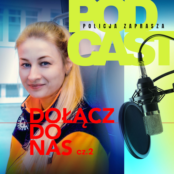 Kobieta w bluzie ratownika medycznego i napis Dołącz do nas - cz. 2.