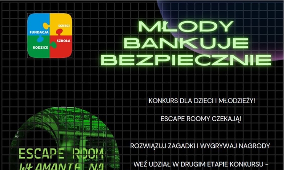 MBB czyli Młody Bankuje Bezpiecznie - fragment plakatu informacyjnego