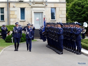 uczestnicy obchodów Święta Policji w Komendzie Głównej Policji