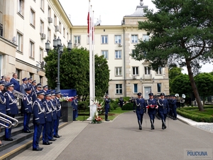 uczestnicy obchodów Święta Policji w Komendzie Głównej Policji