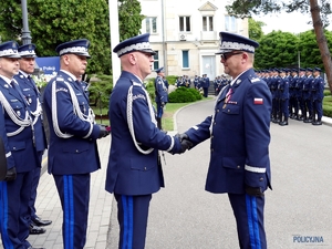 uczestnicy obchodów Święta Policji w Komendzie Głównej Policji