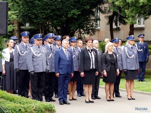 uczestnicy obchodów Święta Policji w Komendzie Głównej Policji