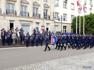 uczestnicy obchodów Święta Policji w Komendzie Głównej Policji