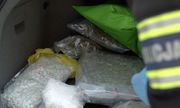 narkotyki w workach foliowych zabezpieczone w bagażniku samochodu