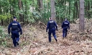 Policjanci poszukują osoby w lesie