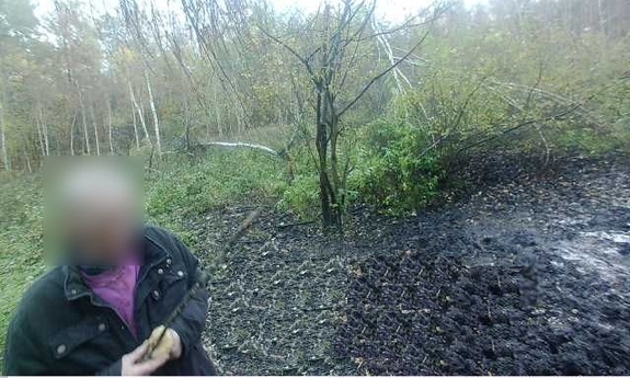 zaginiony mężczyzna w lesie