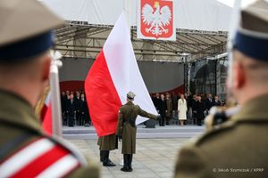 Uroczyste obchody Narodowego Święta Niepodległości na Pl. Piłsudskiego w Warszawie z udziałem m.in. Prezydenta RP