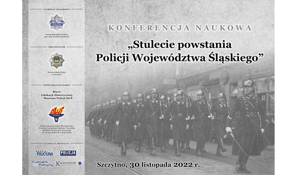 grafika dotycząca konferencji naukowej „Stulecie powstania Policji Województwa Śląskiego”