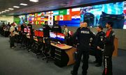 polscy policjanci w studiu w Katarze- rozpoczęcie operacji w IPCC