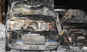 spalone dwa samochody
