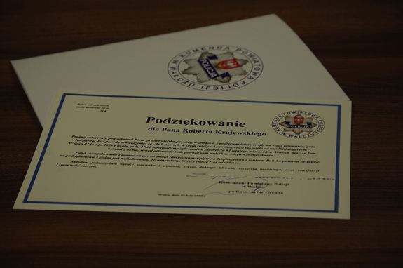 zdjęcie podziękowania