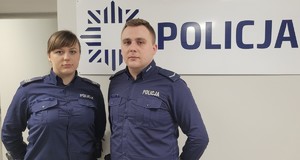 policjant i policjantka