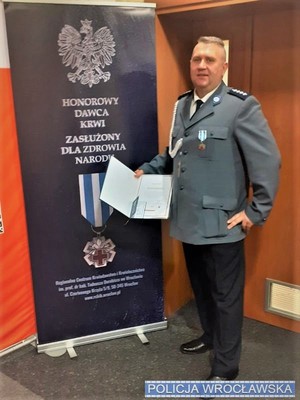 odznaczony aspirant sztabowy Dariusz Białek