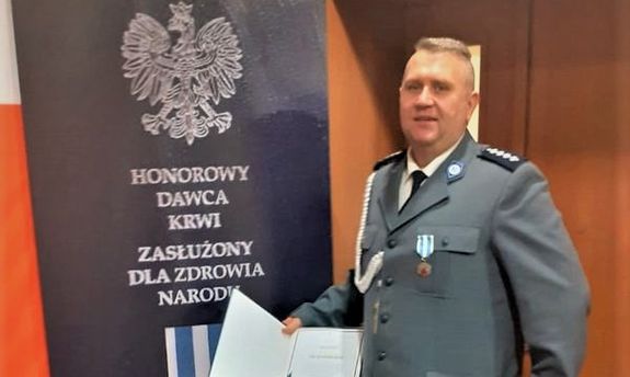 odznaczony aspirant sztabowy Dariusz Białek