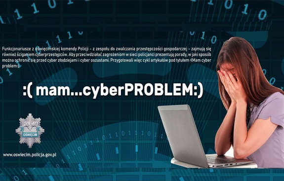 KPP Oświęcim baner mam...cyberPROBLEM ikonka