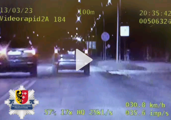 stop klatka z materiału z monitoringu