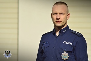 honorowy dawca krwi aspirant  Arkadiusz Rusiecki
