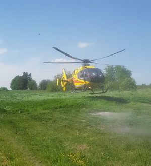 start śmigłowca Lotniczego Pogotowia Ratunkowego