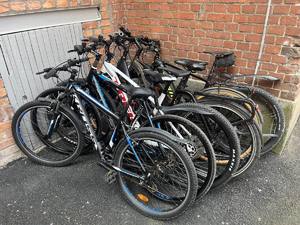 rowery odnalezione przez policjantów