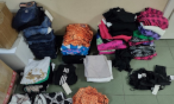 zabezpieczone przez policjantów podróbki