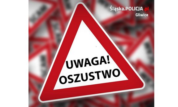 znak ostrzegawczy z napisem w środku: Uwaga! oszustwo